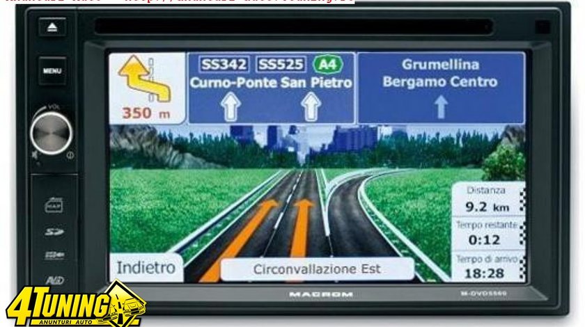 NAVIGATIE UNIVERSALA 2 DIN MACROM M DVD 5560 DVD PLAYER GPS TV CARKIT MONTAJ ASIGURAT SI LIVRARE GRATUITA