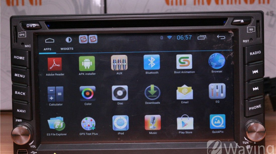 NAVIGATIE UNIVERSALA 2DIN CU ANDROID 4 2 EW861P INTERNET WIFI PROCESOR DUAL CORE A9 ECRAN CAPACITIV CARKIT BLUETOOTH PRELUARE AGENDA TELEFONICA MIRROR LINK MODEL PREMIUM 2015