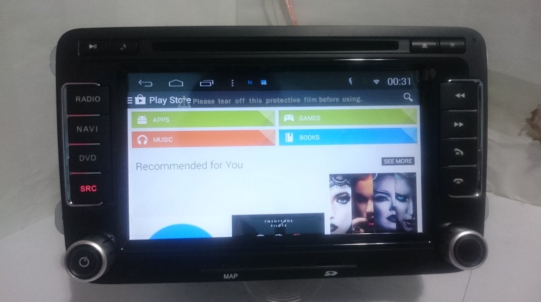 Navigatie VW Golf 6 Polo Passat CC Jetta Tiguan Touran EOS Sharan Scirocco Caddy cu Android + camera