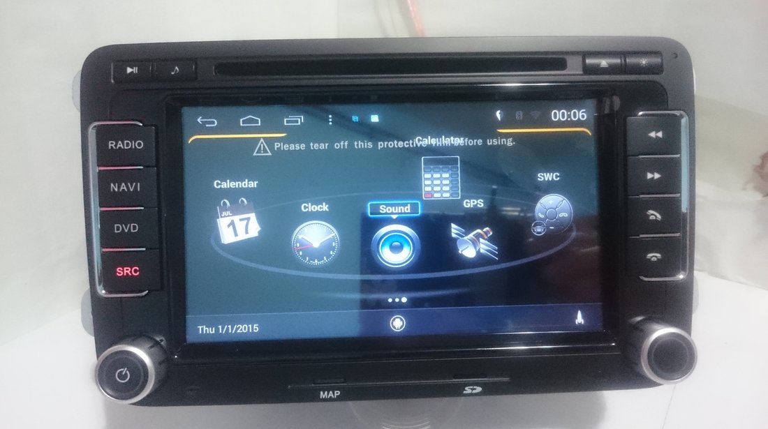 Navigatie VW Golf 6 Polo Passat CC Jetta Tiguan Touran EOS Sharan Scirocco Caddy cu Android + camera