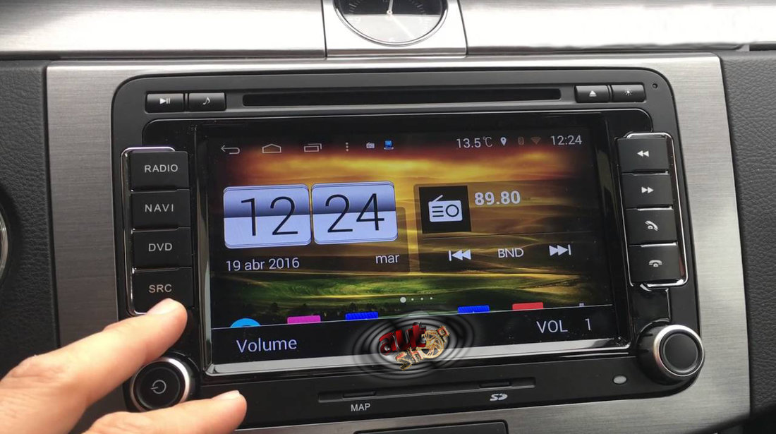 Navigatie VW Golf 6 Polo Passat CC Jetta Tiguan Touran EOS Sharan Scirocco Caddy cu Android + camera