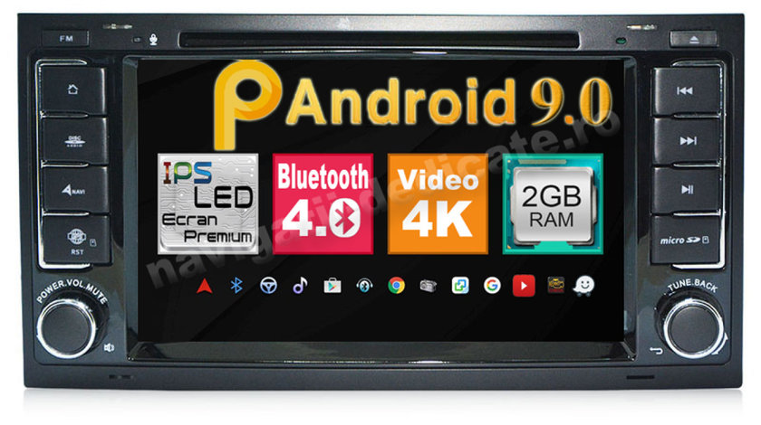 NAVIGATIE VW MULTIVAN Touareg Android 9.0 Waze Ecran IPS NAVD-MT9200