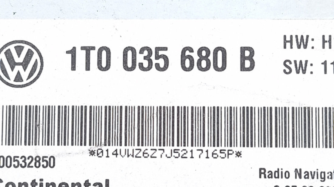 Navigatie VW TIGUAN (5N) 2007 - Prezent Motorina 1T0035680B, 1T0 035 680 B, 000532850, A2C53373802