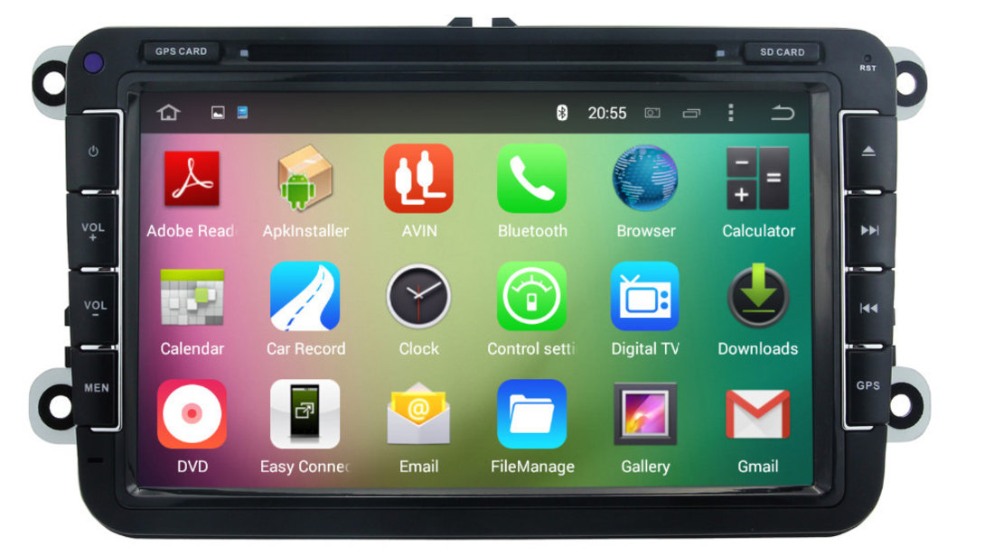Navigatie VW Tiguan/ Polo/ Eos/ Scirocco/ Jetta/ Bora cu Android 5.1 + camera marsarier