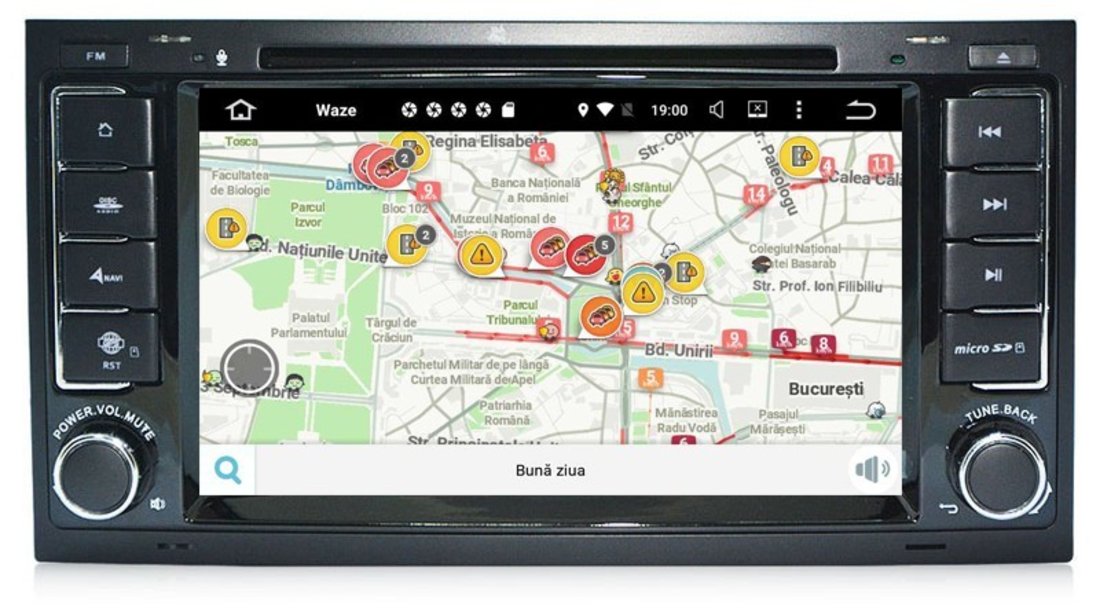 NAVIGATIE VW TOUAREG Android 7.1 internet Waze NAVD A9200