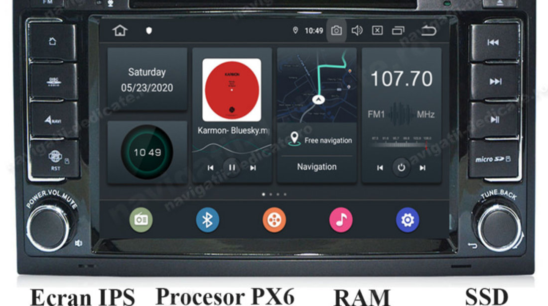 NAVIGATIE VW Touareg MULTIVAN Android 8 4GB RAM OCTA CORE DVD GPS CARKIT TV Navd-P9200