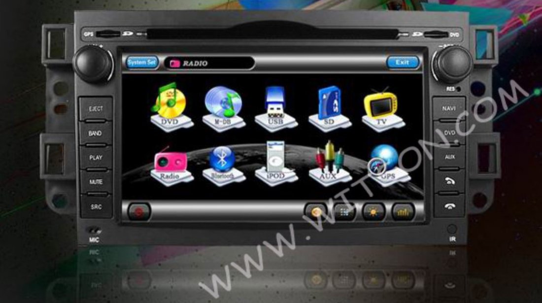 NAVIGATIE WITSON DEDICATA Chevrolet Aveo Epica Captiva Kalos Lacetti Spark INTERNET 3G WIFI GPS DVD TV CARKIT MODEL 2012