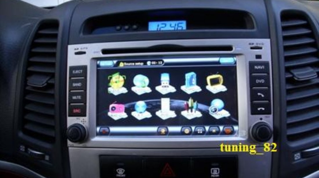 NAVIGATIE WITSON DEDICATA HYUNDAI SANTAFE INTERNET 3G WIFI DVD GPS CARKIT PIP MODEL 2012