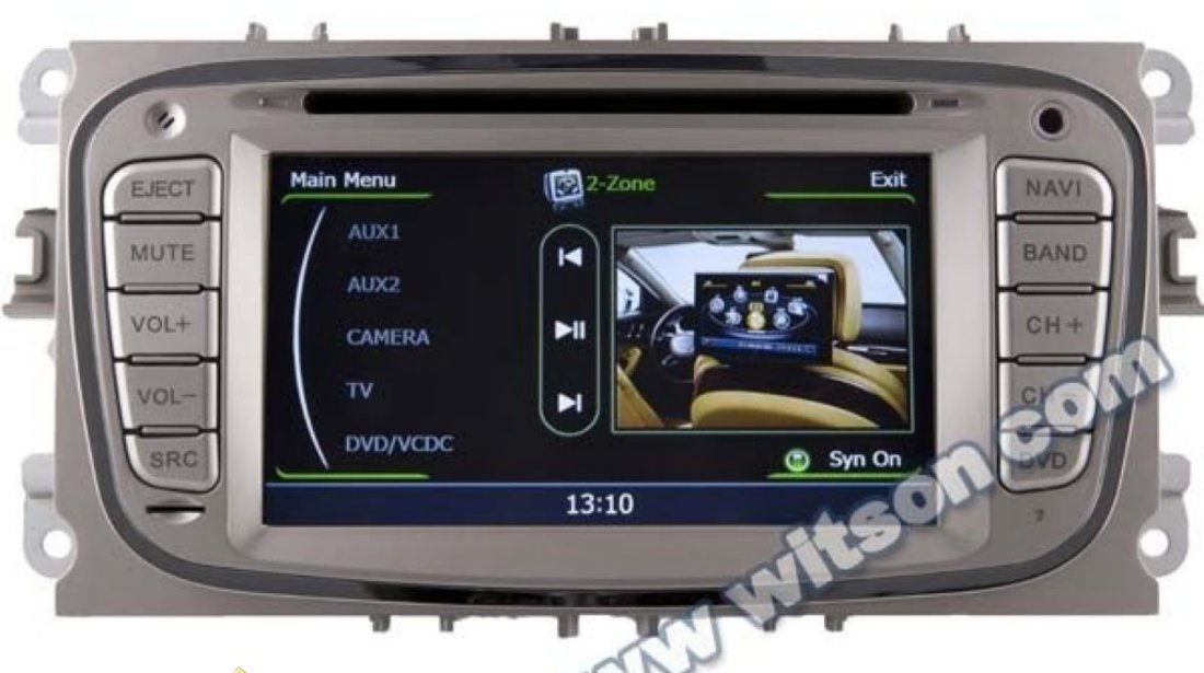 NAVIGATIE WITSON W2 C003 DEDICATA FORD MONDEO FOCUS 2 S MAX GALAXY TOURNEO PLATFORMA S100 INTERNET 3G WIFI DVD GPS TV DVR RADIO RDS CARKIT PRELUARE AGENDA TELEFONICA