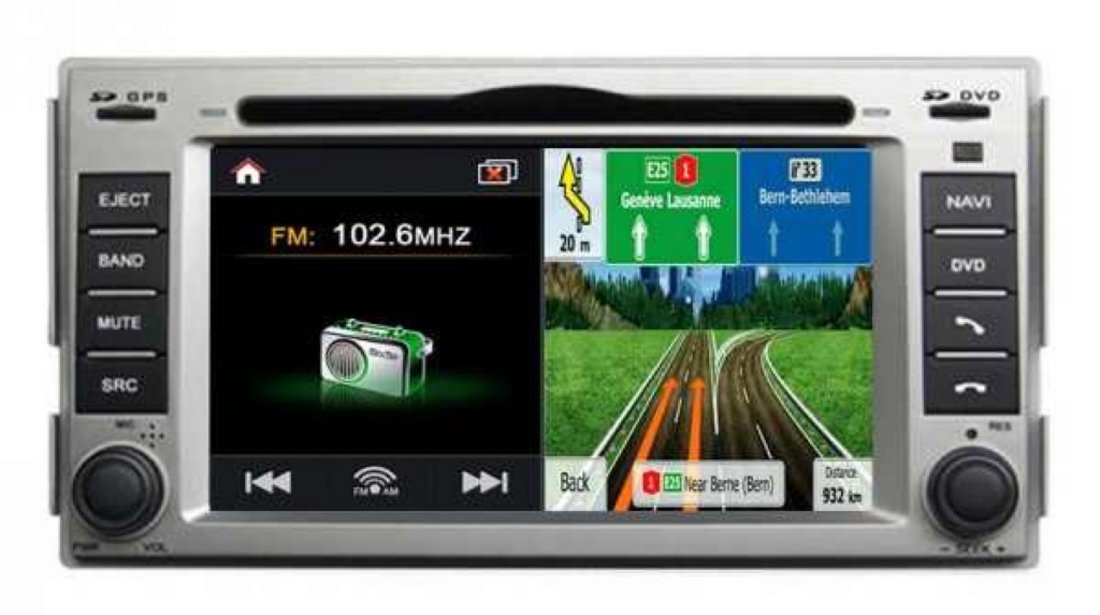 Navigatie WITSON W2 C008 Dedicata Hyundai Santa Fe Dvd Auto Gps Procesor 1ghz Navd C008 PLATFORMA S100 512 DDR 2 INTERNET 3G WIFI DVD GPS TV DVR CARKIT PRELUARE AGENDA TELEFONICA