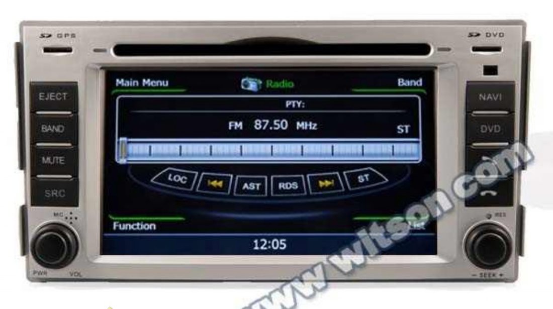 Navigatie WITSON W2 C008 Dedicata Hyundai Santa Fe Dvd Auto Gps Procesor 1ghz Navd C008 PLATFORMA S100 512 DDR 2 INTERNET 3G WIFI DVD GPS TV DVR CARKIT PRELUARE AGENDA TELEFONICA