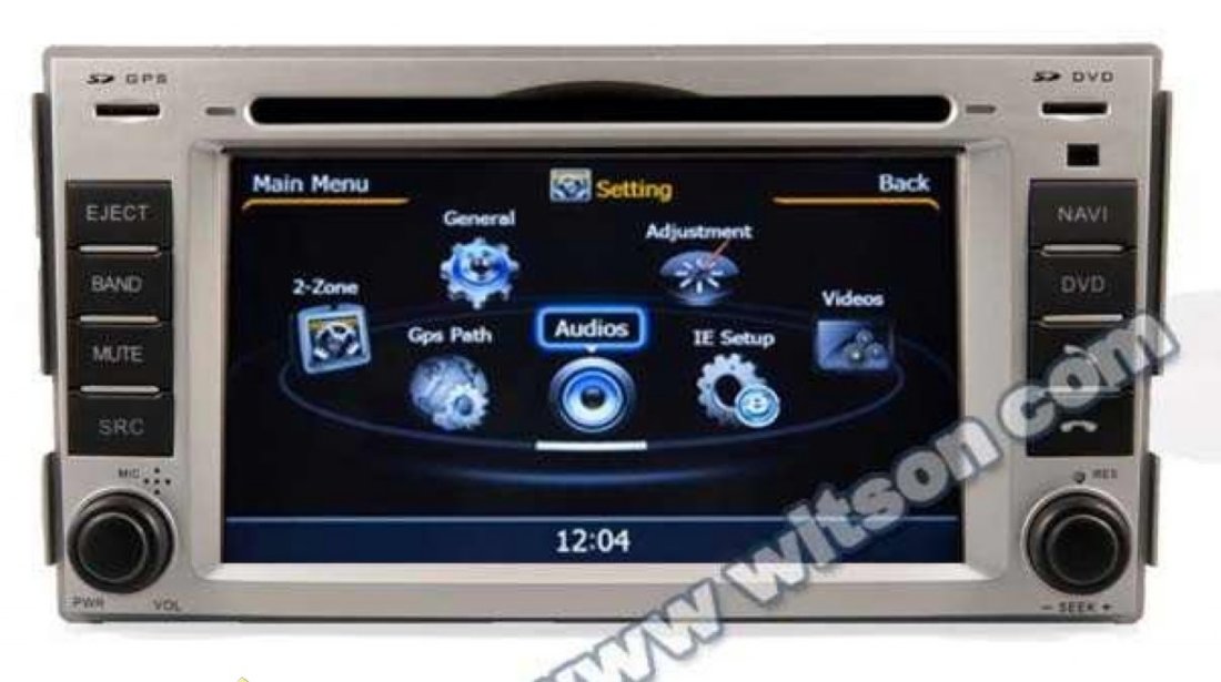 Navigatie WITSON W2 C008 Dedicata Hyundai Santa Fe Dvd Auto Gps Procesor 1ghz Navd C008 PLATFORMA S100 512 DDR 2 INTERNET 3G WIFI DVD GPS TV DVR CARKIT PRELUARE AGENDA TELEFONICA