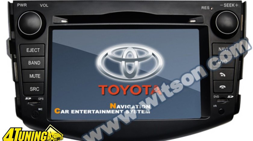 NAVIGATIE WITSON W2 C018 DEDICATA TOYOTA RAV4 PLATFORMA S100 PROCESOR DUAL CORE A8 1GHZ 512 DDR 2 DVD GPS TV DVR CARKIT PRELUARE AGENDA TELEFONICA