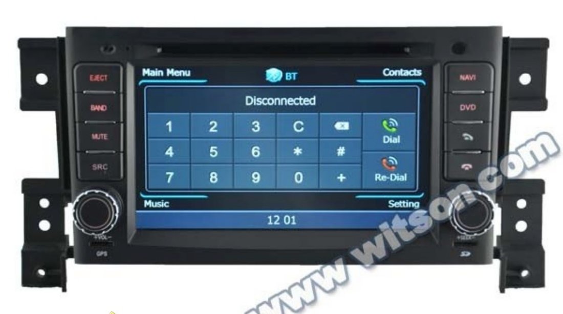 NAVIGATIE WITSON W2-C053 DEDICATA SUZUKI GRAND VITARA PLATFORMA S100 PROCESOR DUAL CORE A8 1GHZ 512 DDR 2 DVD GPS TV DVR CARKIT PRELUARE AGENDA TELEFONICA