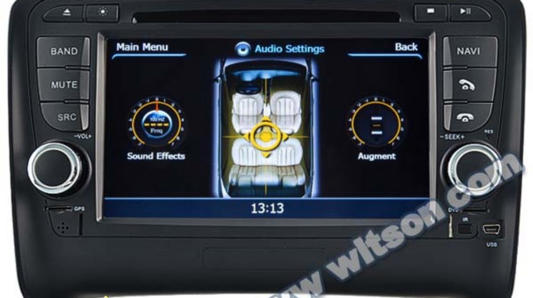 NAVIGATIE WITSON W2 C078 DEDICATA AUDI TT PLATFORMA S100 PROCESOR DUAL CORE A8 1GHZ 512 DDR DVD GPS TV DVR CARKIT PRELUARE AGENDA TELEFONICA