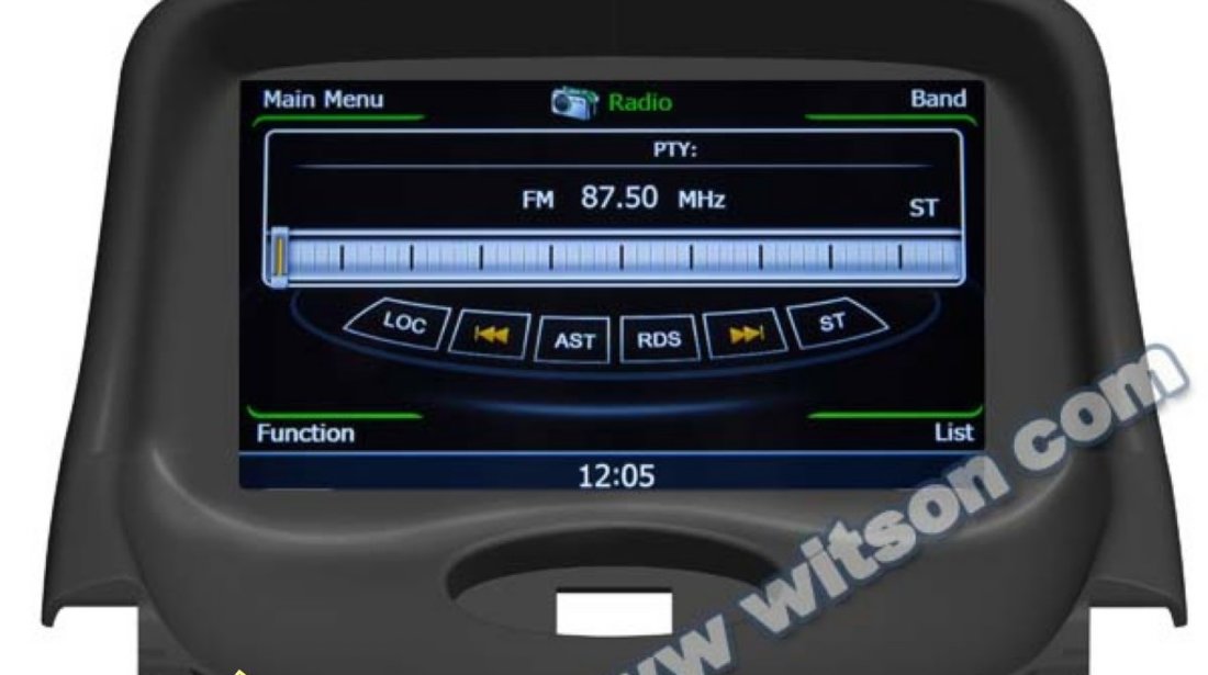 NAVIGATIE WITSON W2 C085 DEDICATA PEUGEOT 206 PLATFORMA S100 PROCESOR DUAL CORE A8 1GHZ 512 DDR 2 DVD GPS TV DVR CARKIT PRELUARE AGENDA TELEFONICA