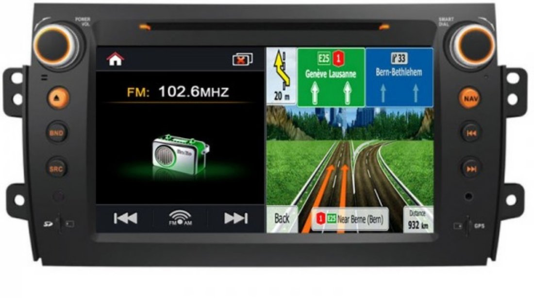 NAVIGATIE WITSON W2 C124 DEDICATA SUZUKI SX4 PLATFORMA S100 PROCESOR DUAL CORE A8 1GHZ 512 DDR 2 DVD GPS TV DVR CARKIT PRELUARE AGENDA TELEFONICA MODEL 2014