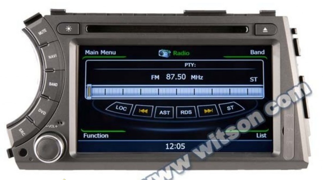 Navigatie Witson W2 C158 Dedicata Ssangyong Kyron Actyon Korando Tradie PLATFORMA S100 PROCESOR ARM8 1GHZ Dvd Gps Carkit PRELUARE AGENDA TELEFONICA Tv Comenzi Pe Volan