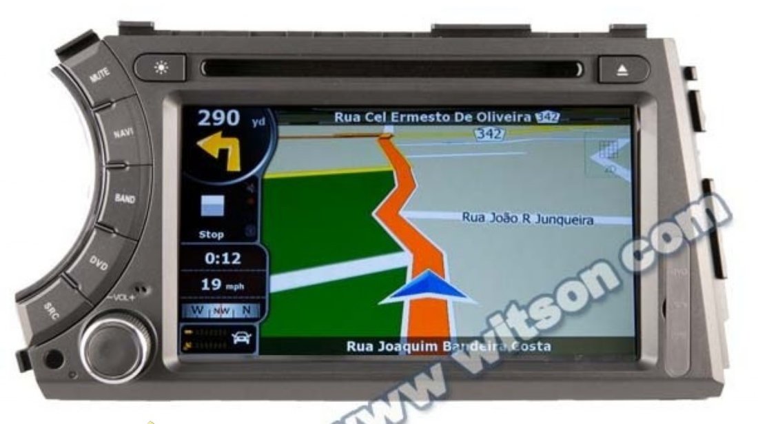 Navigatie Witson W2 C158 Dedicata Ssangyong Kyron Actyon Korando Tradie PLATFORMA S100 PROCESOR ARM8 1GHZ Dvd Gps Carkit PRELUARE AGENDA TELEFONICA Tv Comenzi Pe Volan