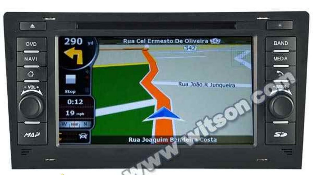 NAVIGATIE WITSON W2 C221 DEDICATA AUDI A8 S8 1994 - 2002 PLATFORMA S100 PROCESOR DUAL CORE A8 1GHZ 512 DDR 2 DVD GPS TV DVR CARKIT PRELUARE AGENDA TELEFONICA