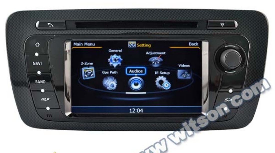 NAVIGATIE WITSON W2 C246 DEDICATA SEAT IBIZA PLATFORMA S100 DVD GPS TV DVR CARKIT PRELUARE AGENDA