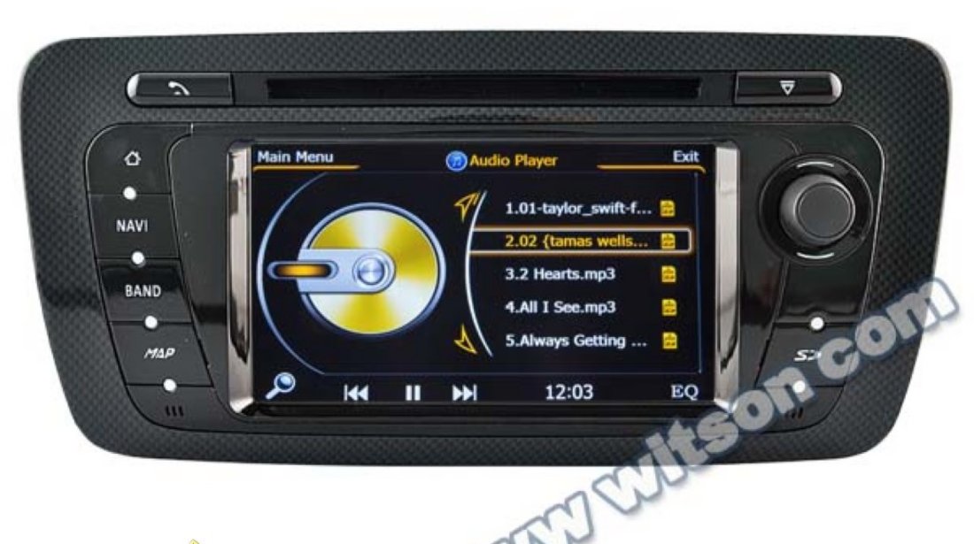 NAVIGATIE WITSON W2 C246 DEDICATA SEAT IBIZA PLATFORMA S100 DVD GPS TV DVR CARKIT PRELUARE AGENDA