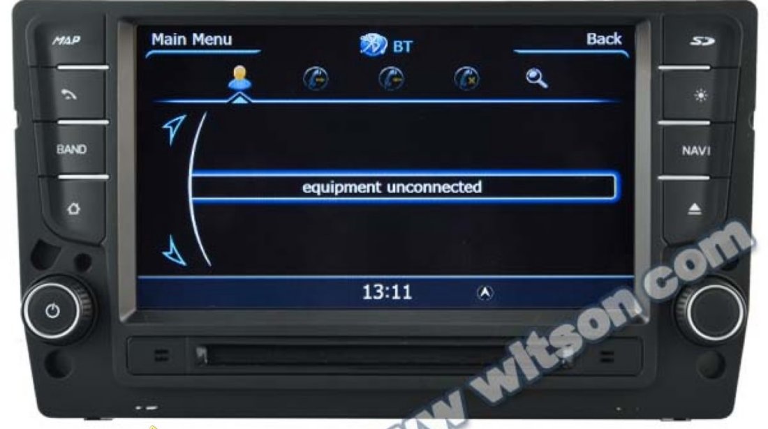 NAVIGATIE WITSON W2 C257 DEDICATA VOLKSWAGEN GOLF 7 PLATFORMA S100 PROCESOR DUAL CORE A8 1GHZ 512 DDR 2 INTERNET 3G WIFI DVD GPS TV DVR CARKIT PRELUARE AGENDA TELEFONICA