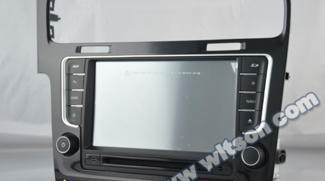 NAVIGATIE WITSON W2 C257 DEDICATA VOLKSWAGEN GOLF 7 PLATFORMA S100 PROCESOR DUAL CORE A8 1GHZ 512 DDR 2 INTERNET 3G WIFI DVD GPS TV DVR CARKIT PRELUARE AGENDA TELEFONICA