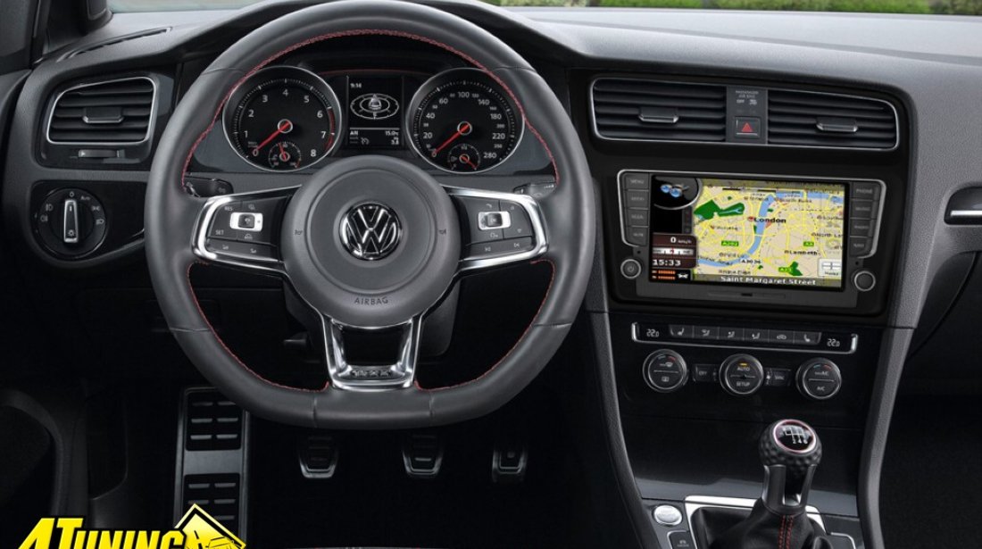 NAVIGATIE WITSON W2 C257 DEDICATA VOLKSWAGEN GOLF 7 PLATFORMA S100 PROCESOR DUAL CORE A8 1GHZ 512 DDR 2 INTERNET 3G WIFI DVD GPS TV DVR CARKIT PRELUARE AGENDA TELEFONICA