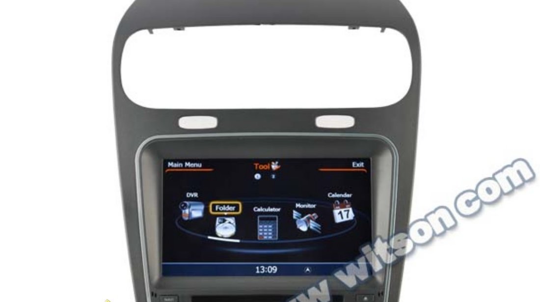 NAVIGATIE WITSON W2 C268 DEDICATA FIAT FREEMONT DODGE JOURNEY PLATFORMA S100 PROCESOR DUAL CORE A8 1GHZ 512 DDR 2 DVD GPS TV DVR CARKIT PRELUARE AGENDA TELEFONICA