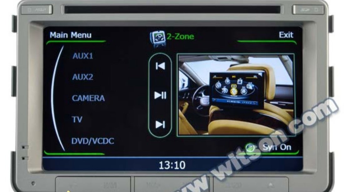 NAVIGATIE WITSON W2 C269 DEDICATA SSANGYONG REXTON PLATFORMA S100 PROCESOR DUAL CORE A8 1GHZ 512 DDR 2 DVD GPS TV DVR CARKIT PRELUARE AGENDA TELEFONICA MODEL 2014