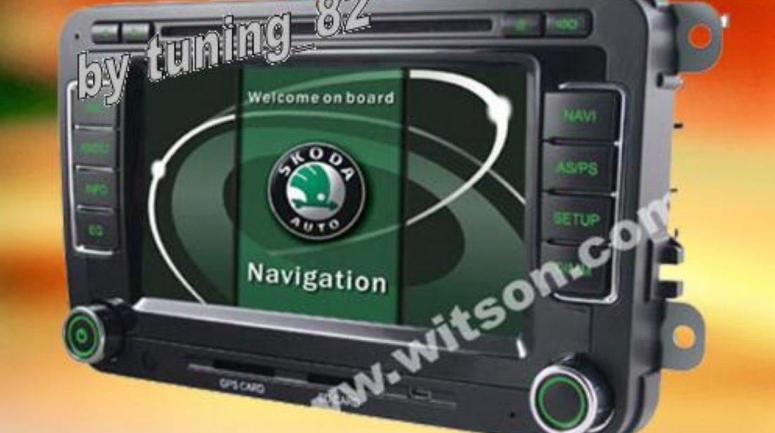 Navigatie Witson W2 D781S Dedicata SKODA OCTAVIA 2 Internet 3g Gps Dvd Carkit Cu Preluare Agenda Afisaj Climatronic Model 2013