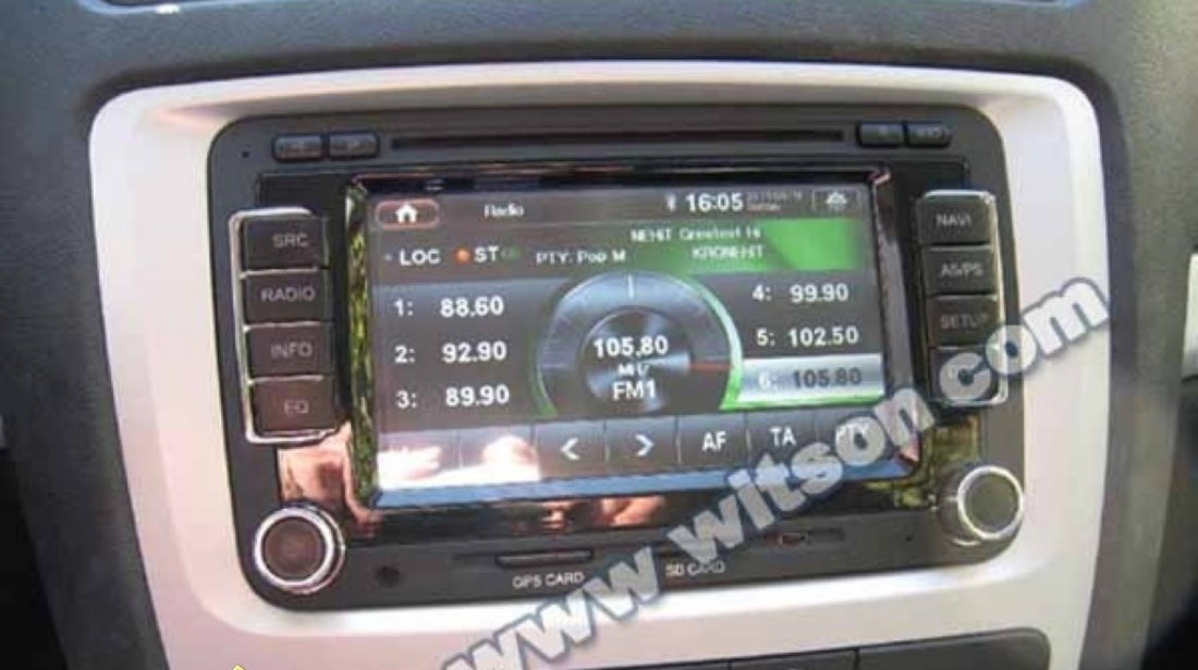 Navigatie Witson W2 D781S Dedicata SKODA OCTAVIA 2 Internet 3g Gps Dvd Carkit Cu Preluare Agenda Afisaj Climatronic Model 2013