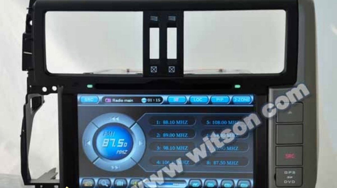 Navigatie Witson W2 D9109T Dedicata TOYOTA PRADO 150 2011 Internet 3g Wifi Dvd Gps Carkit Tv Comenzi Pe Volan Model 2013