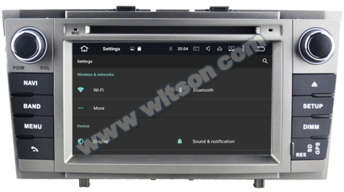 NAVIGATIE WITSON W2 D9124T DEDICATA TOYOTA AVENSIS 2009 2013 DVD GPS TV CARKIT CU PRELUARE AGENDA TELEFONICA COMENZI PE VOLAN