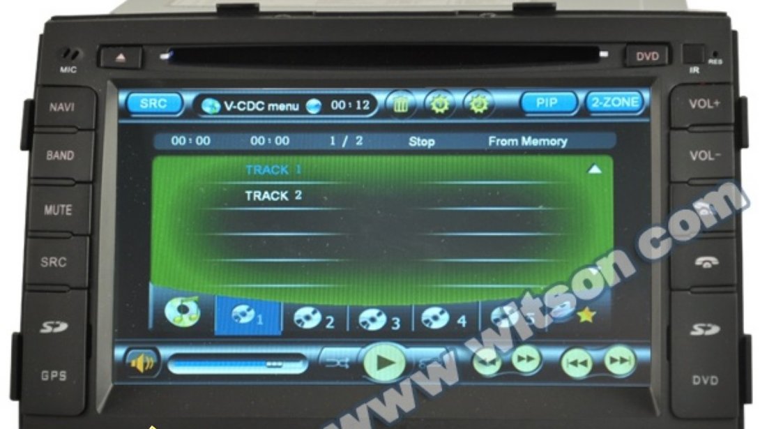 Navigatie WITSON W2-D9517K Dedicata Kia Sorento 2010 2012 Internet 3g Wifi Dvd Gps Carkit Tv Comenzi Pe Volan Model 2013