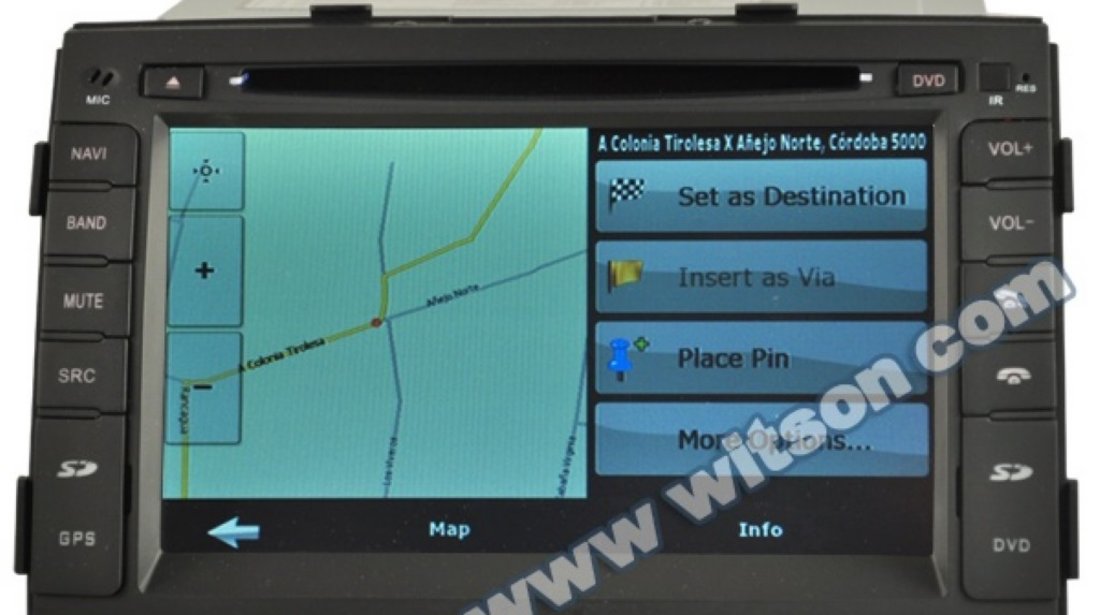 NAVIGATIE WITSON W2 D9517K DEDICATA KIA SORENTO 2010 - 2012 PLATFORMA S60 INTERNET 3G WIFI DVD GPS TV CARKIT COMENZI PE VOLAN