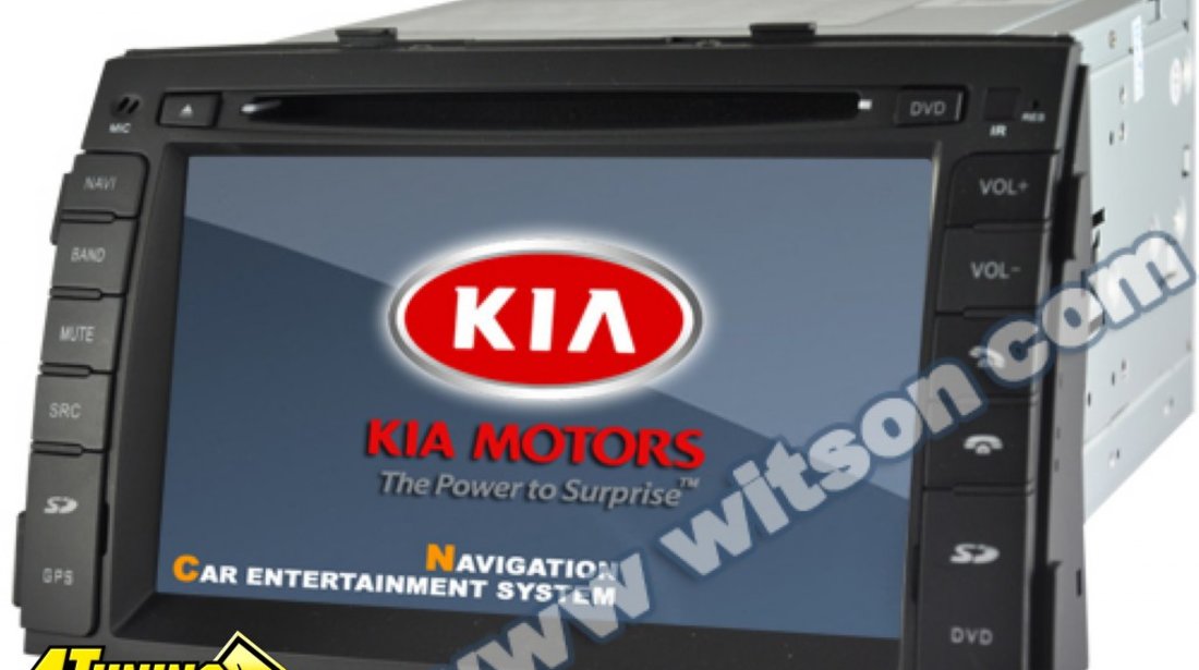 NAVIGATIE WITSON W2 D9517K DEDICATA KIA SORENTO 2010 - 2012 PLATFORMA S60 INTERNET 3G WIFI DVD GPS TV CARKIT COMENZI PE VOLAN