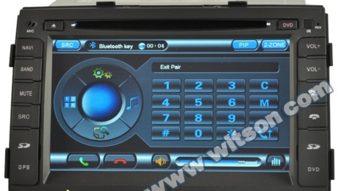 Navigatie WITSON W2-D9517K Dedicata Kia Sorento 2010 2012 Internet 3g Wifi Dvd Gps Carkit Tv Comenzi Pe Volan Model 2013