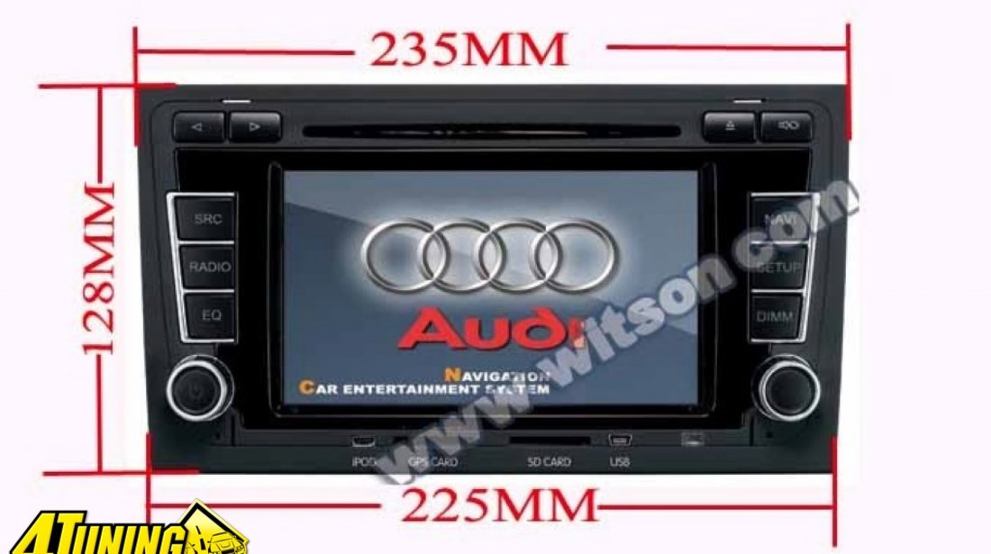 Navigatie WITSON W2 D9751A Dedicata Audi A4 Internet 3g Carkit CU Preluare Agenda Telefonica Model Premium 2013