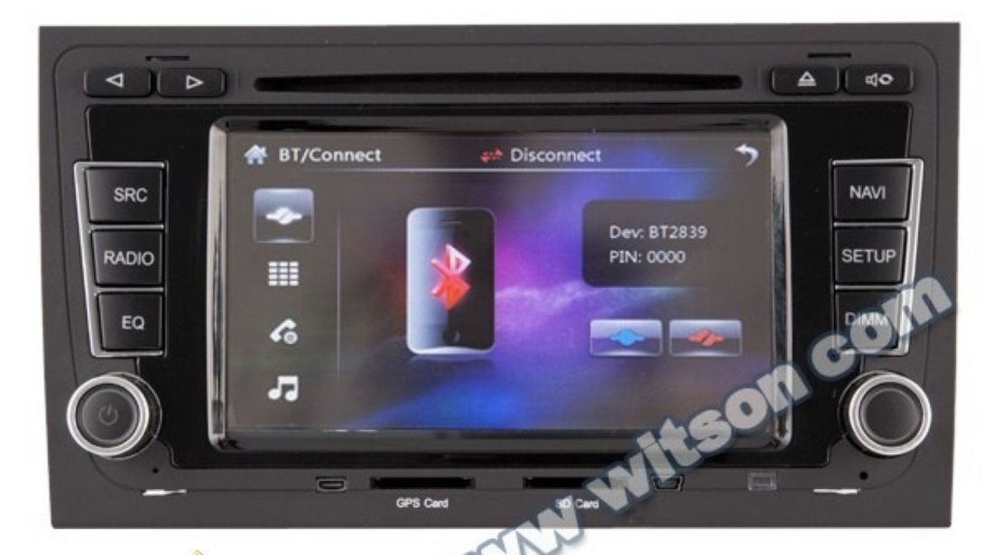 Navigatie WITSON W2 D9751A Dedicata Audi A4 Internet 3g Carkit CU Preluare Agenda Telefonica Model Premium 2013