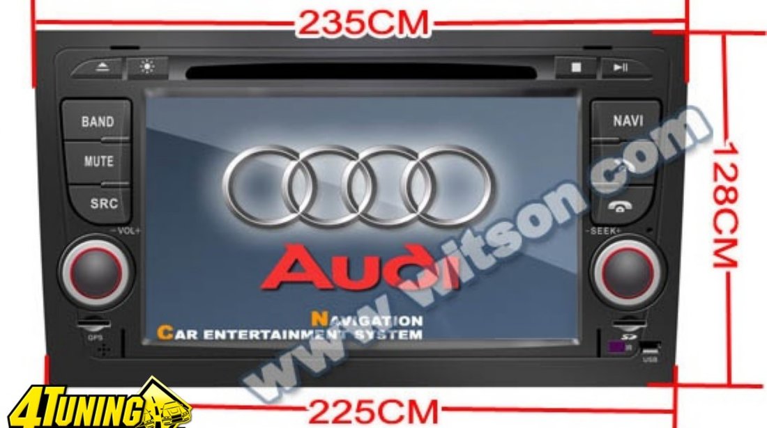 NAVIGATIE WITSON W2-D9764A DEDICATA AUDI A4 SEAT EXEO PLATFORMA S60 INTERNET 3G WIFI GPS DVD CARKIT TV MICROFON EXTERN CARKIT CADOU !