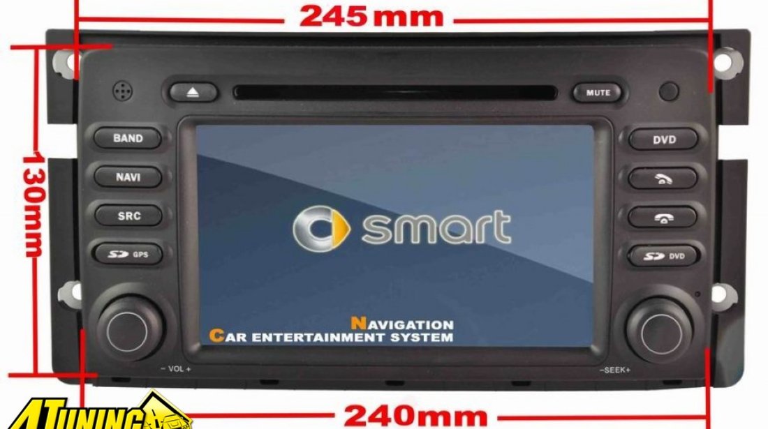 Navigatie WITSON W2 D9860S Dedicata SMART FORTWO Internet 3g Wifi Dvd Gps Carkit Pip Igo model 2013