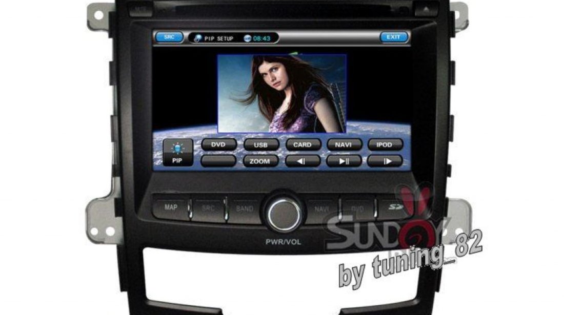 Navigatie Witson W2 D9962S Dedicata Ssangyong Korando Actyon Internet 3g Wifi Dvd Gps Carkit Tv Comenzi Pe Volan Model 2013