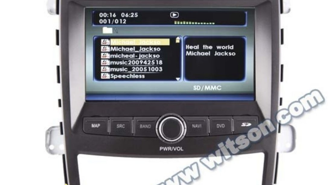 Navigatie Witson W2 D9962S Dedicata Ssangyong Korando Actyon Internet 3g Wifi Dvd Gps Carkit Tv Comenzi Pe Volan Model 2013