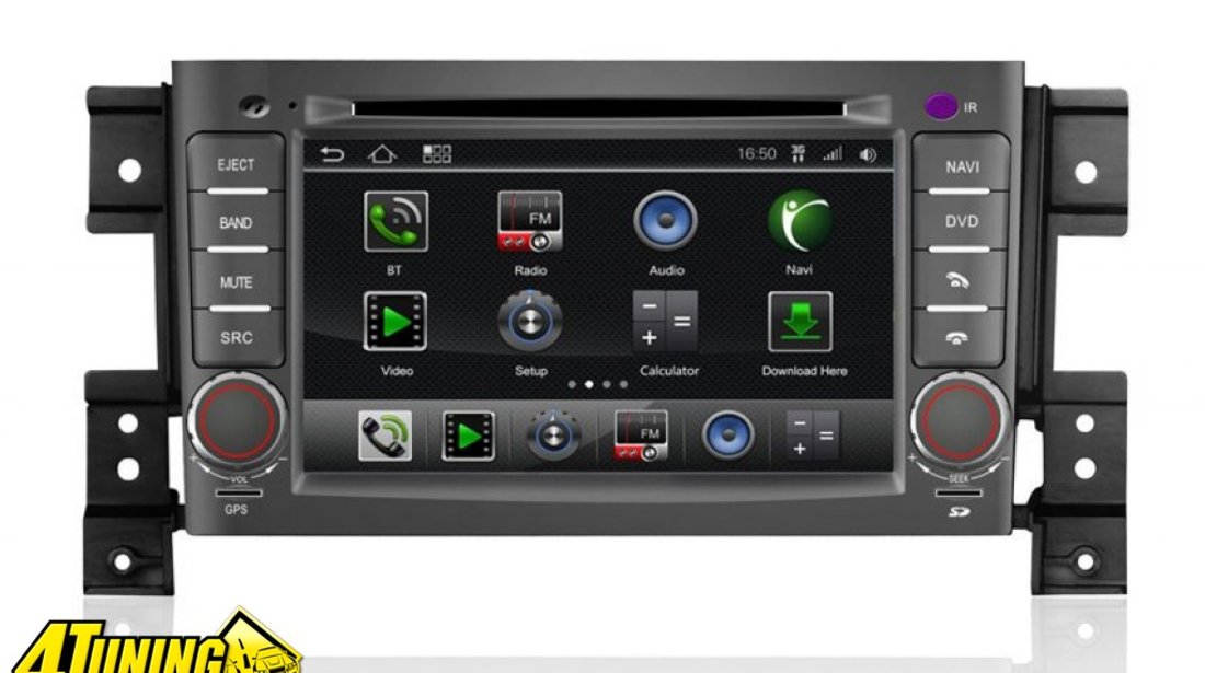 NAVIGATIE WITSON W2 I053 DEDICATA SUZUKI GRAND VITARA PLATFORMA S150 ANDROID PROCESOR DUAL CORE A8 1GHZ 512 DDR 2 INTERNET 3G WIFI DVD GPS TV DVR CARKIT PRELUARE AGENDA TELEFONICA MODEL PREMIUM