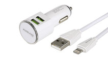 Încărcător 12/24v 2x Usb 3.4a + Cablu Usb&gt; L...