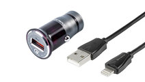 Încărcător 12/24v Qc3.0 1x Usb + Cablu Usb&gt; ...