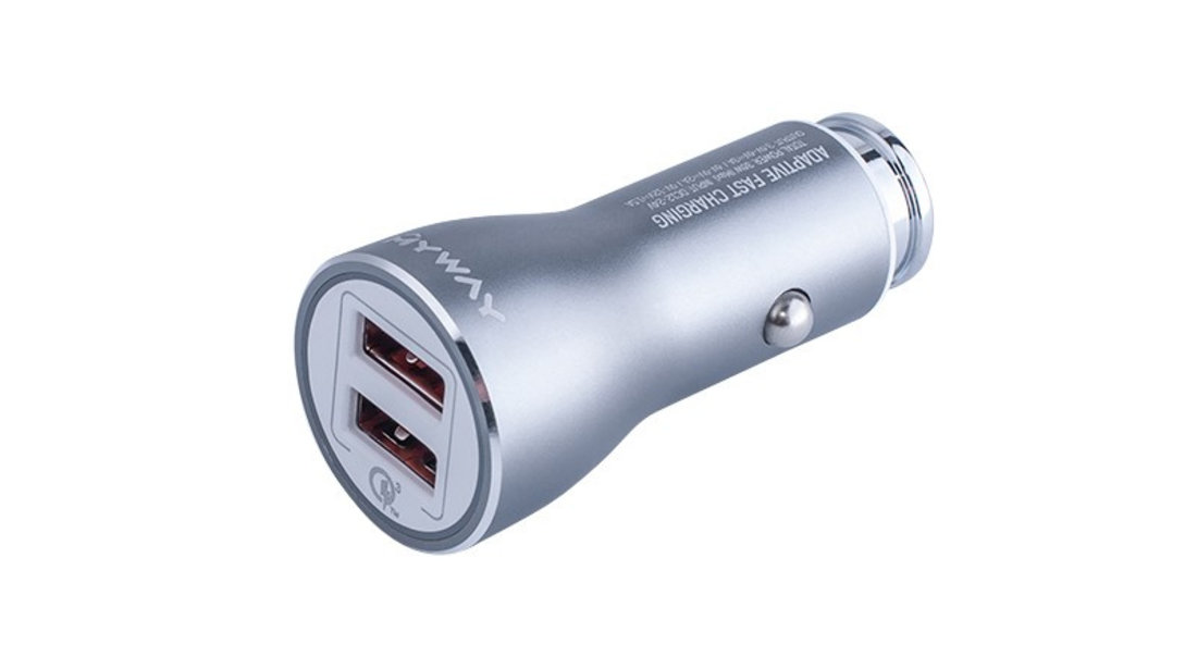 Încărcător 12/24v Qc3.0, 2x Usb Auto-id, Max 4,2a + Usb&gt; Cablu Micro Usb Maway 63006