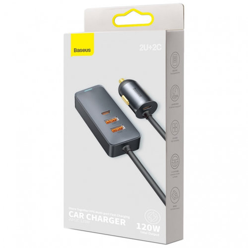 Încărcător Auto Baseus Share Together 2 x USB / 2 x USB Tip C 120W PPS Încărcare Rapidă Livrar...
